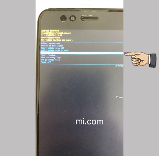 Bước 3: Chọn wipe data/factory reset.